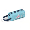 Cartoon double-layer pencil case with zipper, capacious handheld storage system for elementary school students, oxford cloth, wholesale
