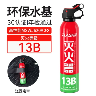 portable car annual inspection fire – Vehicle fire extinguisher - flash-fire-extinguisher-comes-with-fixed-strap