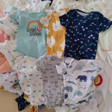 原单卡特短袖三角哈衣包屁衣批发car*ters romper short sleeves