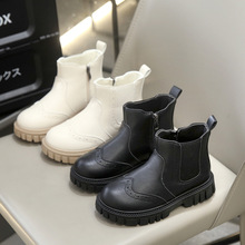 女童马丁靴儿童时尚英伦风短靴2025春秋新款女孩单靴中大童皮靴潮
