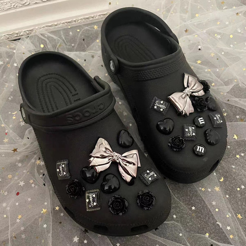 Bestselling electroplated metal little bear heart phone case with holes sneakers resin accessory DIY handmade material PJ440