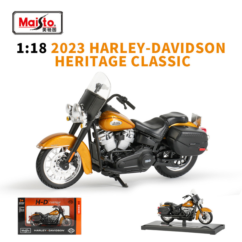 Meritor 1:18 Harley Davidson 2023 Heritage Classic Classic Heir Simulation Alloy Meritor 1:18 Harley Davidson 2023 Heritage Classic Classic Heir Simulation Alloy