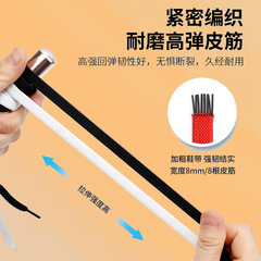 新款懶人鞋帶批發虎牙曲面鞋扣彈力免綁免系鬆緊彈性彈力鞋配件