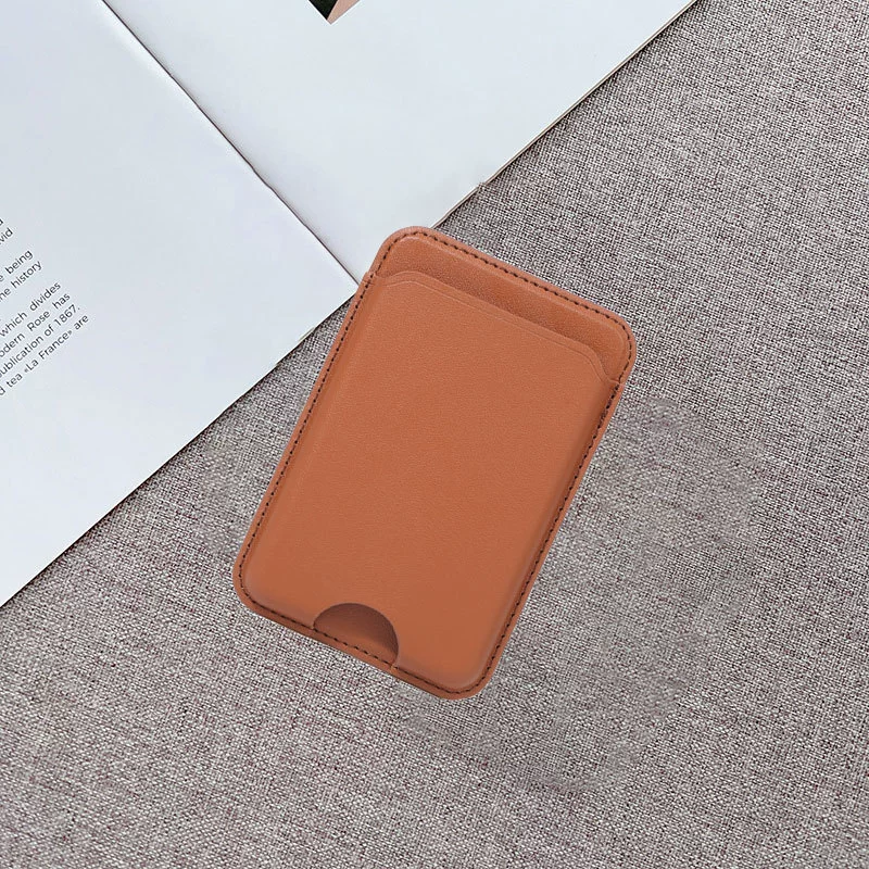 Магнитный держатель для карт x кожаный чехол для карт, совместимый с официальным MagSafe Apple 14, без подставки, от производителя