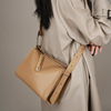 Leather advanced shoulder bag, pillow one shoulder, genuine leather, high-quality style, 2022