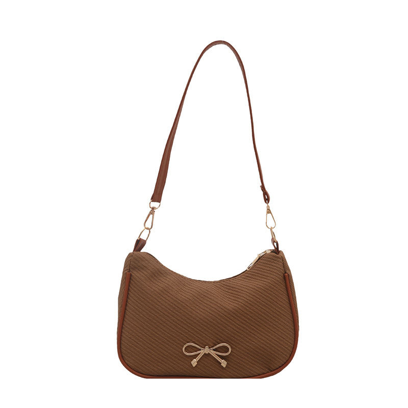 Bolsos populares de este año para mujer 2025 nuevo estilo de alta gama moda de un solo hombro bolsa de axila de diseño de nicho bolsa de bola de masa de axila