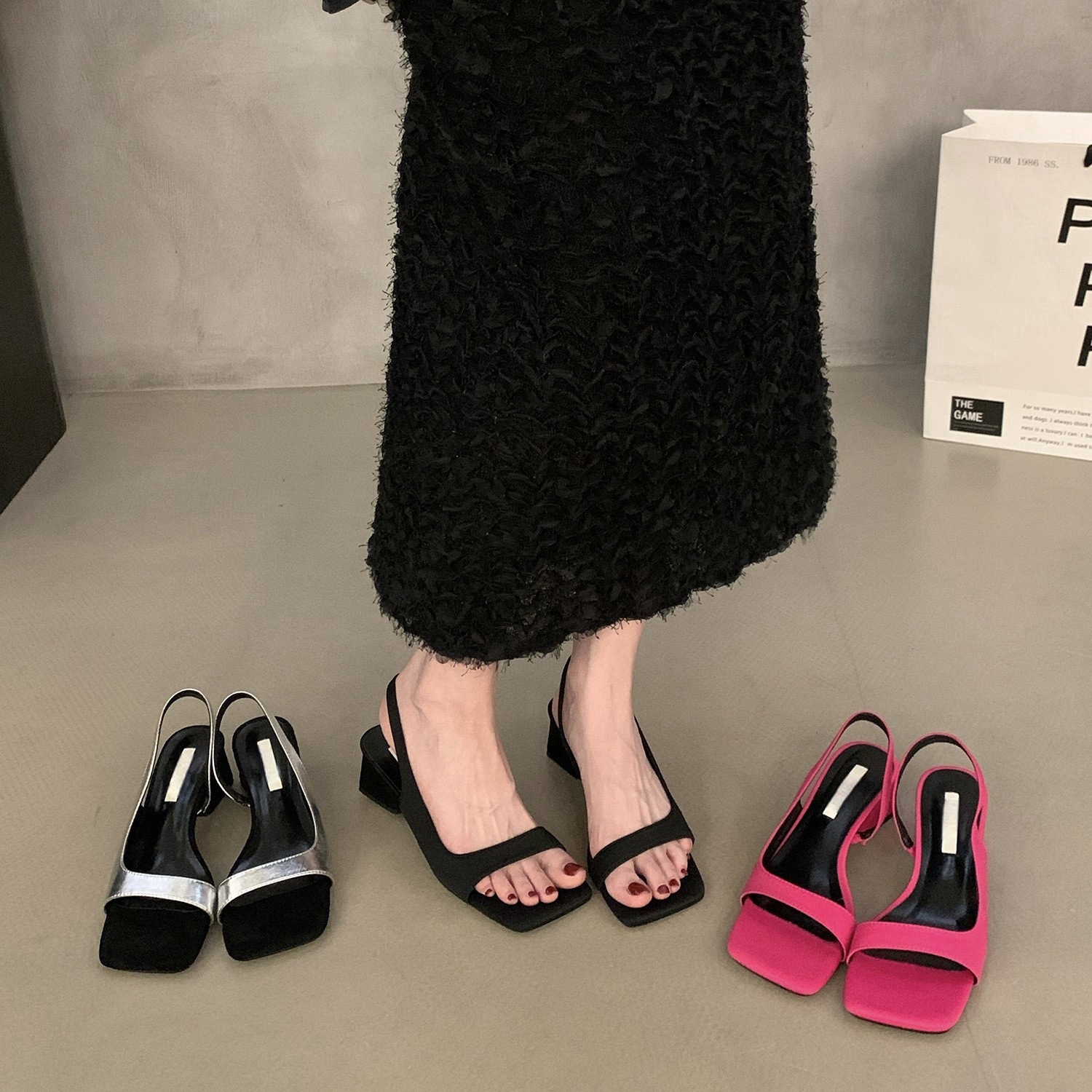 Summer sandals stiletto heels