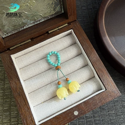 Hand-Woven Second-Generation Beeswax Zərgərlik ara hissələri - magnesite-beeswax-color-magnolia-flower