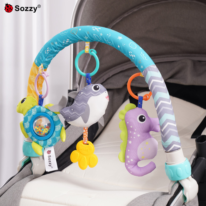 Sozy bebé recién nacido edredón cuna música cochecito colgante coche clip de cama 0-1 años de edad juguetes educativos
