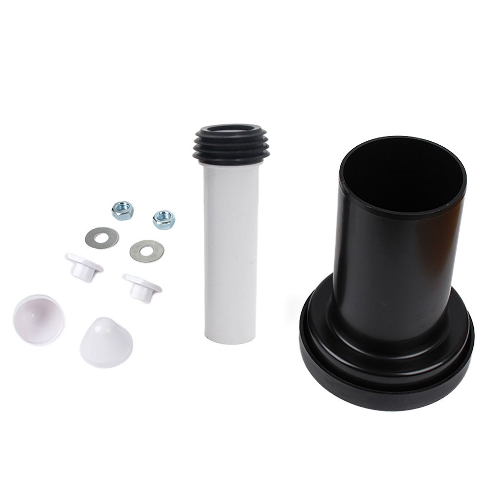 Drenaje de pared engrosada tubería de conexión de inodoro tubería de drenaje inodoro drenaje trasero tubo de drenaje recto alargado accesorios de inodoro de drenaje de pared