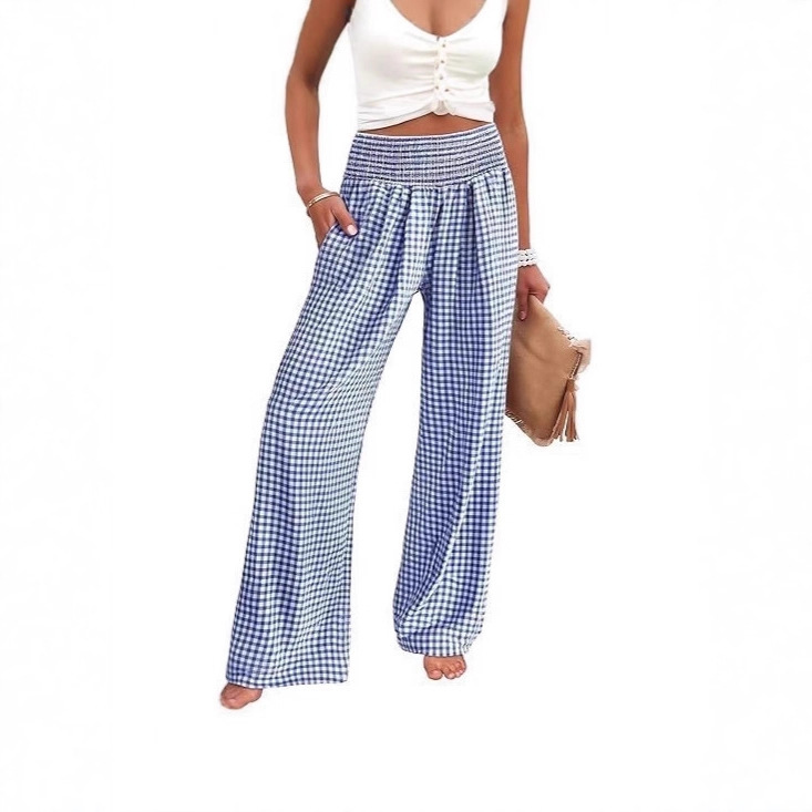 In-Stock Women's Casual Pants, Casual Style, Distressed Mid-Waist, Autumn and Winter 2025, Amazon European and American Cross-Border Long Pants