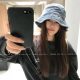 South Korea Japanese Style Vintage Washed Denim Basin Hat Women's Korean Style Plain Face Covering Small Fisherman Hat Men's Big Head