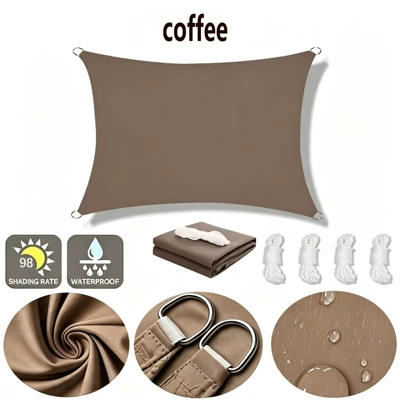 stock, popular cross-border Amazon product, Avtomobil yan çətirləri - coffee-2x2m