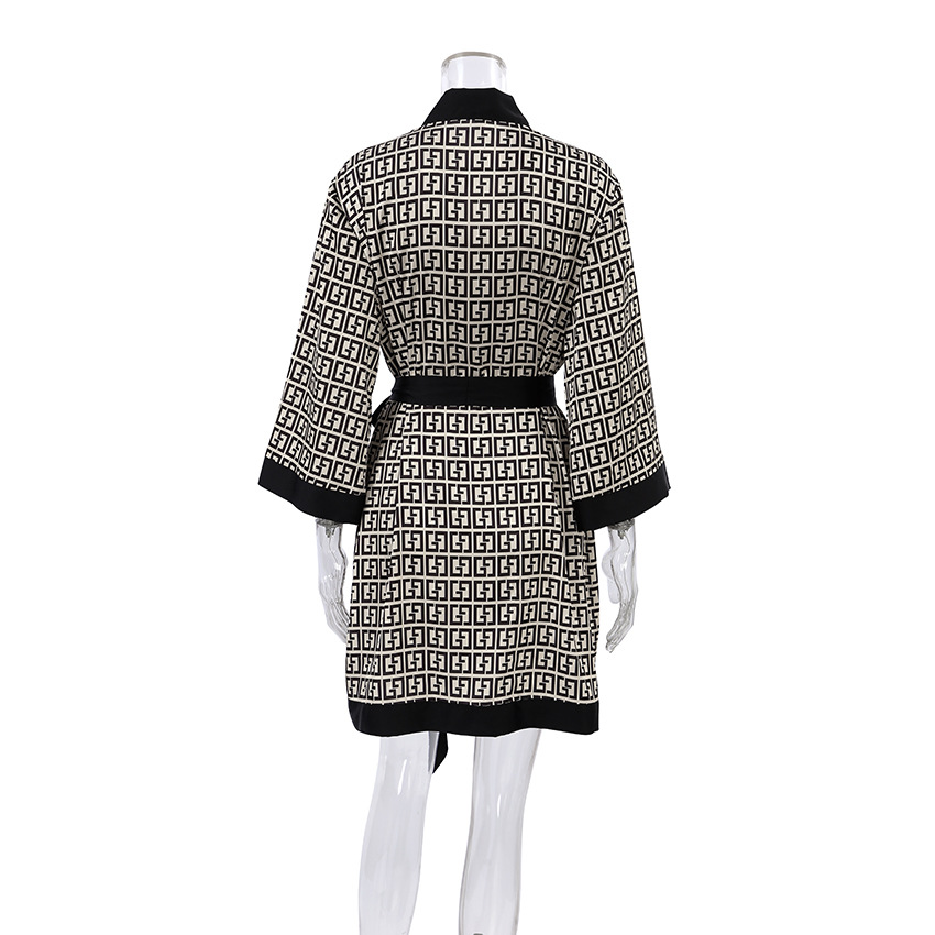Costume ample imprimé décontracté pour femmes, ensemble deux pièces, beauté, automne et hiver, 2023_voghion.com