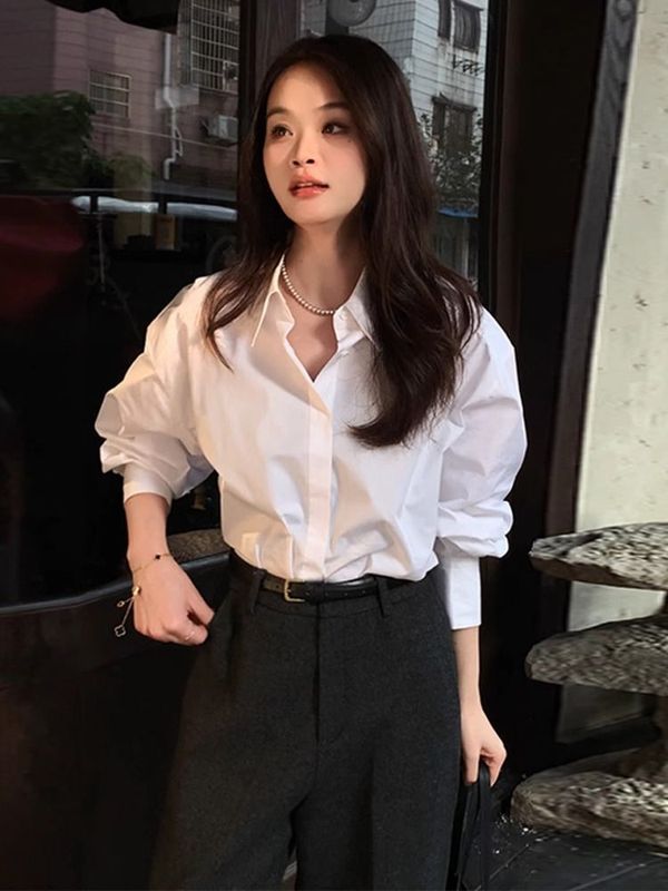 法式设计感小众白色衬衫外套女装高级感上衣2025夏季新款防晒衬衣|undefined