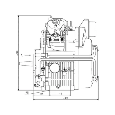 Avtomobil mühərrikləri start two-cylinder four-stroke 1.247L