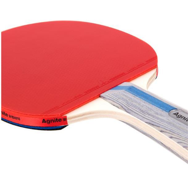 Deli angnete F2360 raqueta de tenis de mesa tiro recto tiro horizontal entrenamiento competencia mango largo mango corto 2 disparos 3 bolas