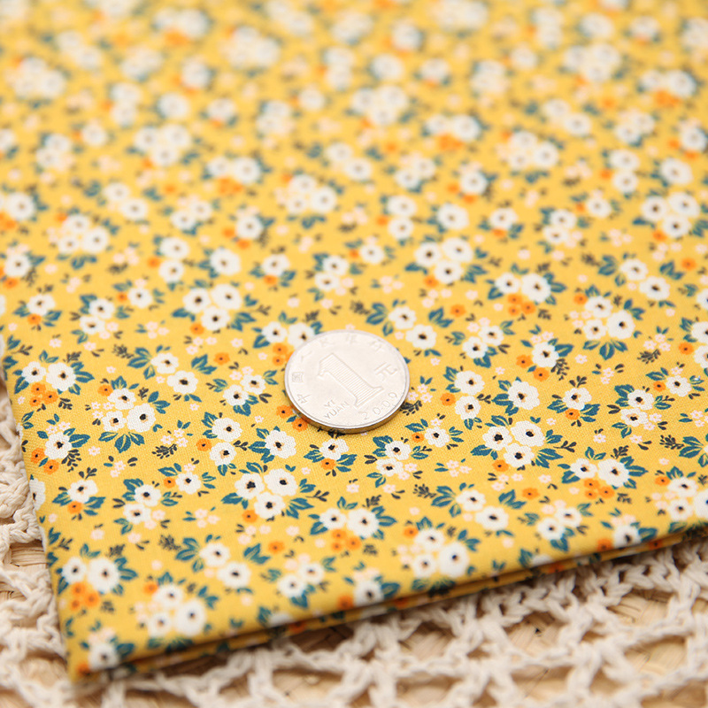 Tela de bordado hecha a mano para patchwork DIY, tela de bordado Lu, tela de bordado de moda, tela floral de algodón para punto de cruz y muñecas.