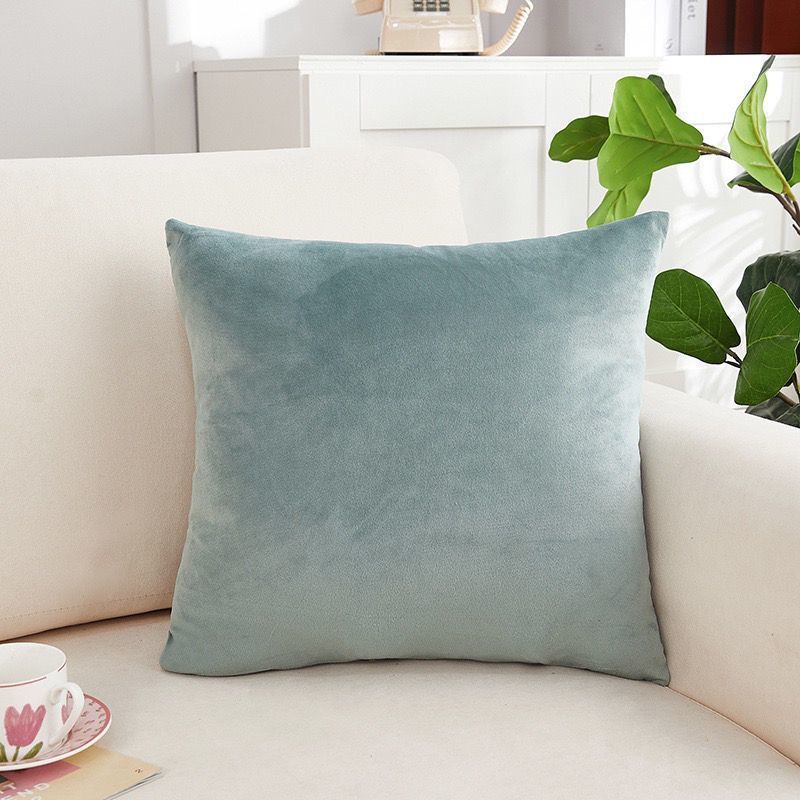 Velvet Throw Pillow Large Backrest Sofa Office Cushion Home Bedroom Bedside Square Pillowcase