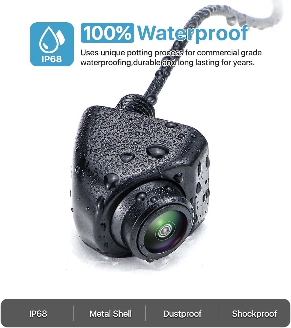 Car universal Korean plug-in right blind area front view starlight night vision car waterproof reversing image camera