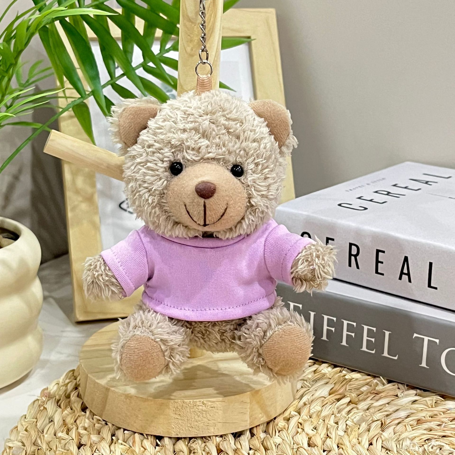 Colgante camiseta Teddy Bear muñeca Teddy Bear muñeca juguetes de peluche temporada de graduación logotipo corporativo regalo muñeca tela