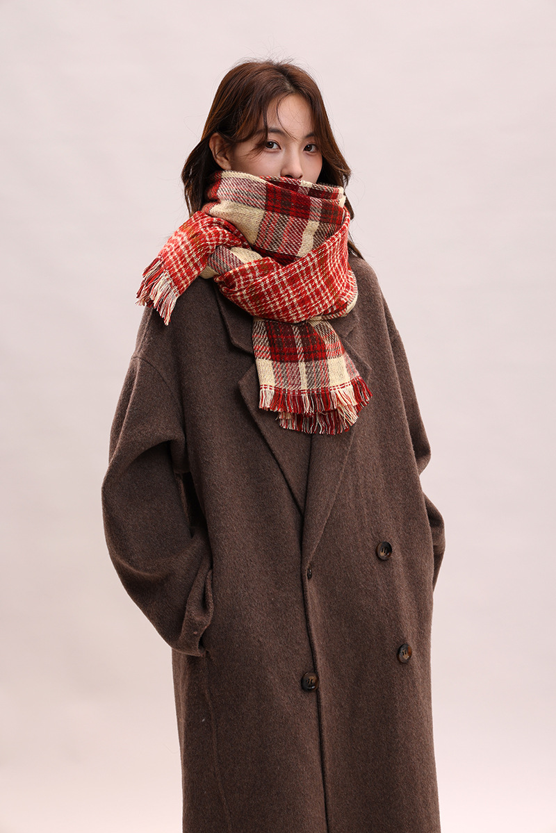 Couple Winter Thickened Versatile Student Giving Boyfriend Birthday Gift 2024 New High end Luxury Scarf_voghion.com