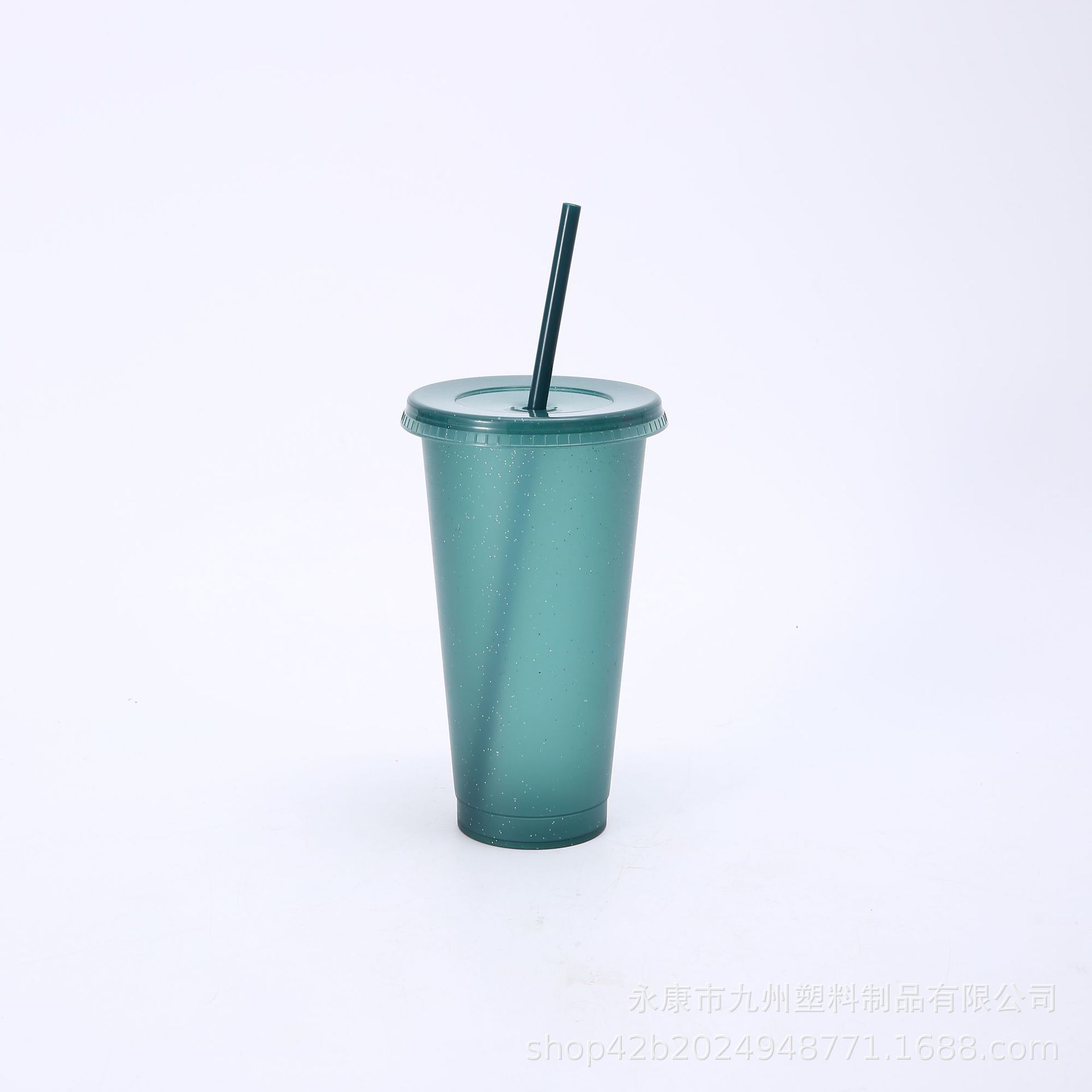 Taza de lentejuelas de brillo de papá estrella caliente transfronteriza de gran capacidad pp taza de pajita de plástico taza de agua de moda al por mayor
