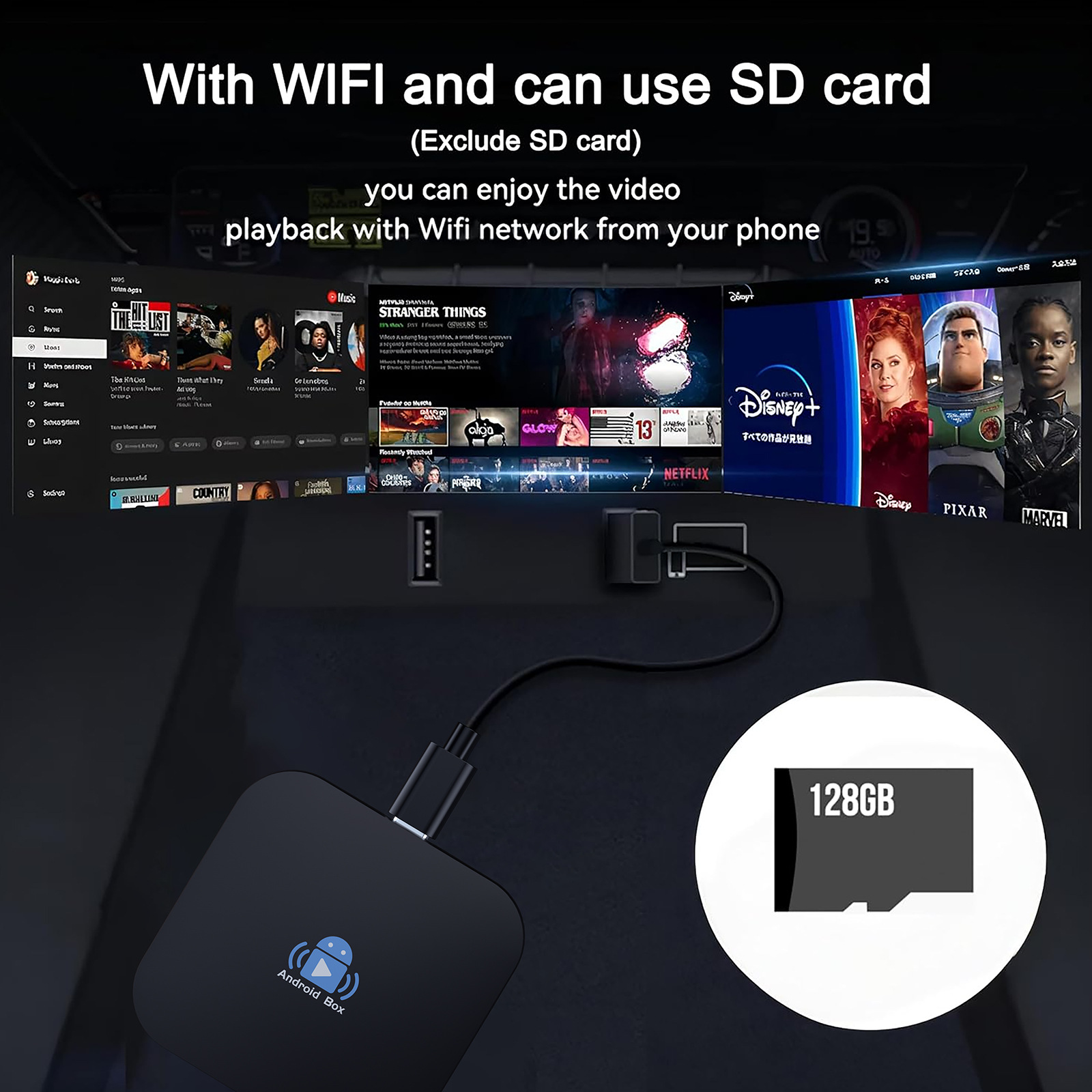 Cross-Border Wireless Carplay Box, Wired to Wireless Car Interconnection Box, Smart Car Carplay Converter