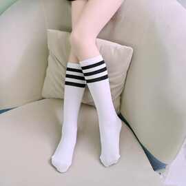 儿童学院风校服袜子女孩针织条纹百搭校服袜子学生袜子