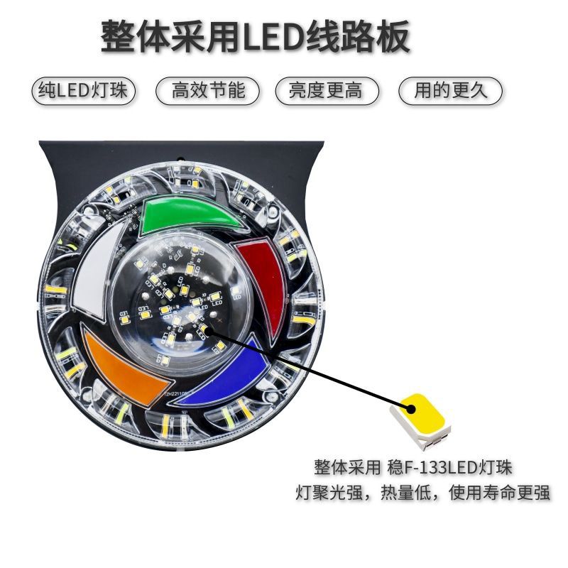 Truck 12V24vled waterproof light guide profile warning flash light turn light reversing brake rear tail anti-fog light