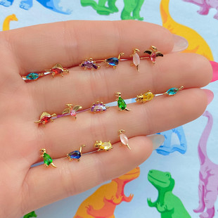 INS�LС����ϵ�в�ɫ�ʯ���Ů18K���ɫ�Ʒ������h������l