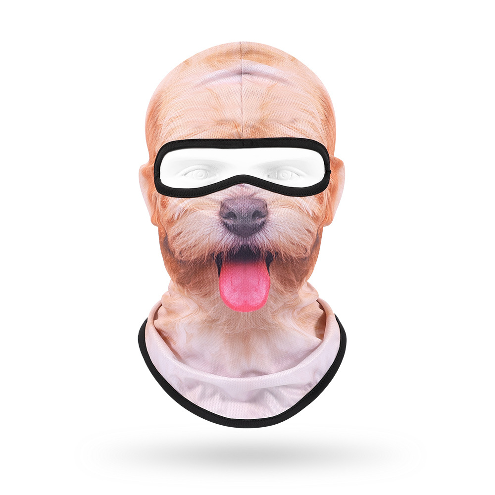 Sudor absorbente máscara transpirable de secado rápido para hombres y mujeres ciclismo al aire libre bicicleta protección solar sombrero lindo mascota sombrero animal bufanda