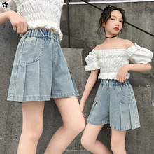 女童牛仔短裤夏季2025新款中大儿童洋气外穿薄款热裤女孩百搭裤子