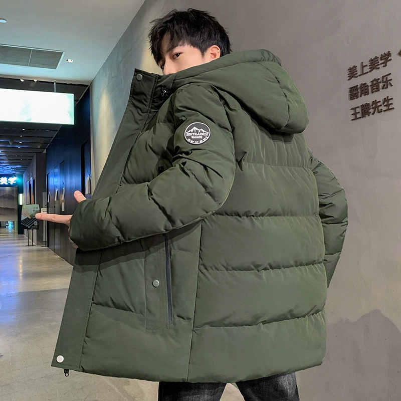 Трансграничная хлопчатобумажная одежда среднего и длинного среднего размера мужская хлопчатобумажная одежда большого и среднего размера хлопчатобумажная одежда нового среднего размера зимой 2024 года