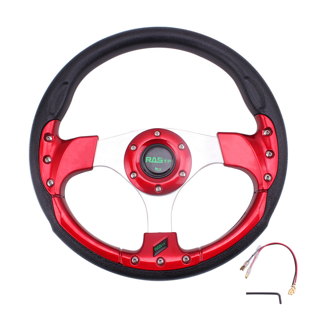 RASTP coche modificado volante PU volante de carreras juego competitivo 13 pulgadas Go Kart volante