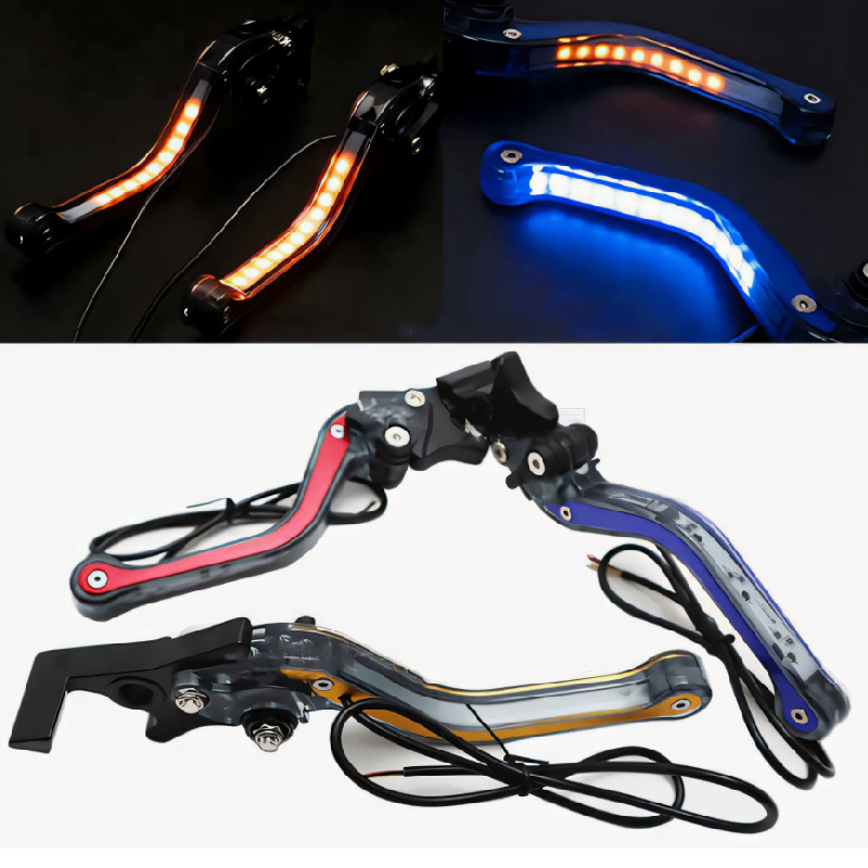 Motorcycle and Electric Vehicle Accessories Modified Led Lights, Horn, Front and Rear Disc Brakes, 6-Speed Handle, Brake and Clutch Handle, Cross-Border