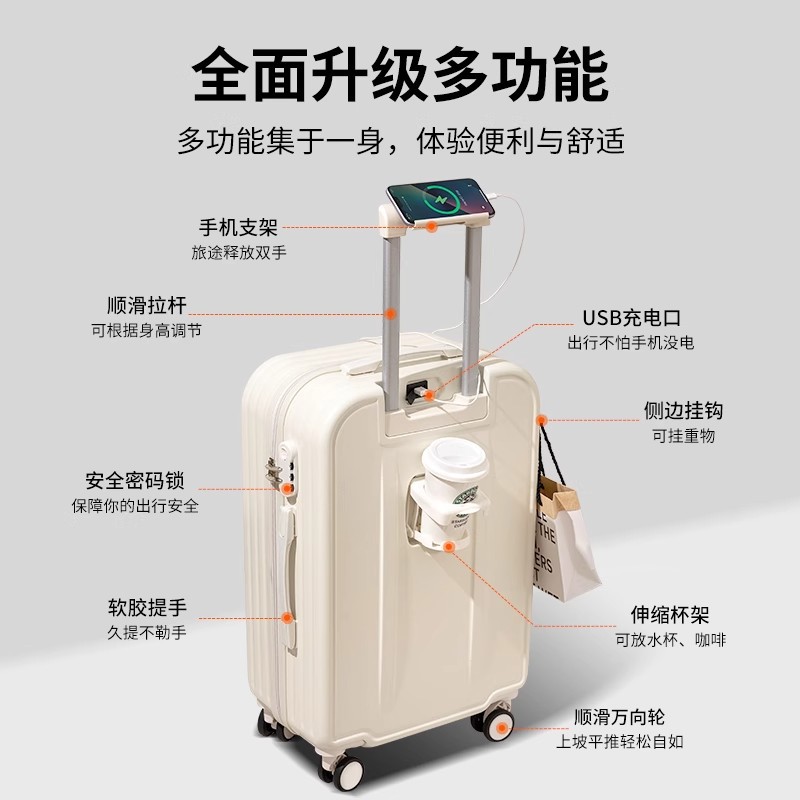 Equipaje maleta de 20 pulgadas hembra color caramelo mudo rueda universal caja de embarque macho pequeño carro ligero al por mayor