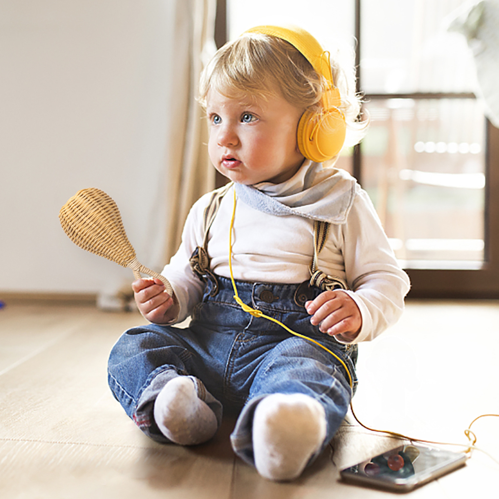 Amazon Nordic ratán tejido a mano sonajero juguete en forma de pera sonajero juguete educativo para niños