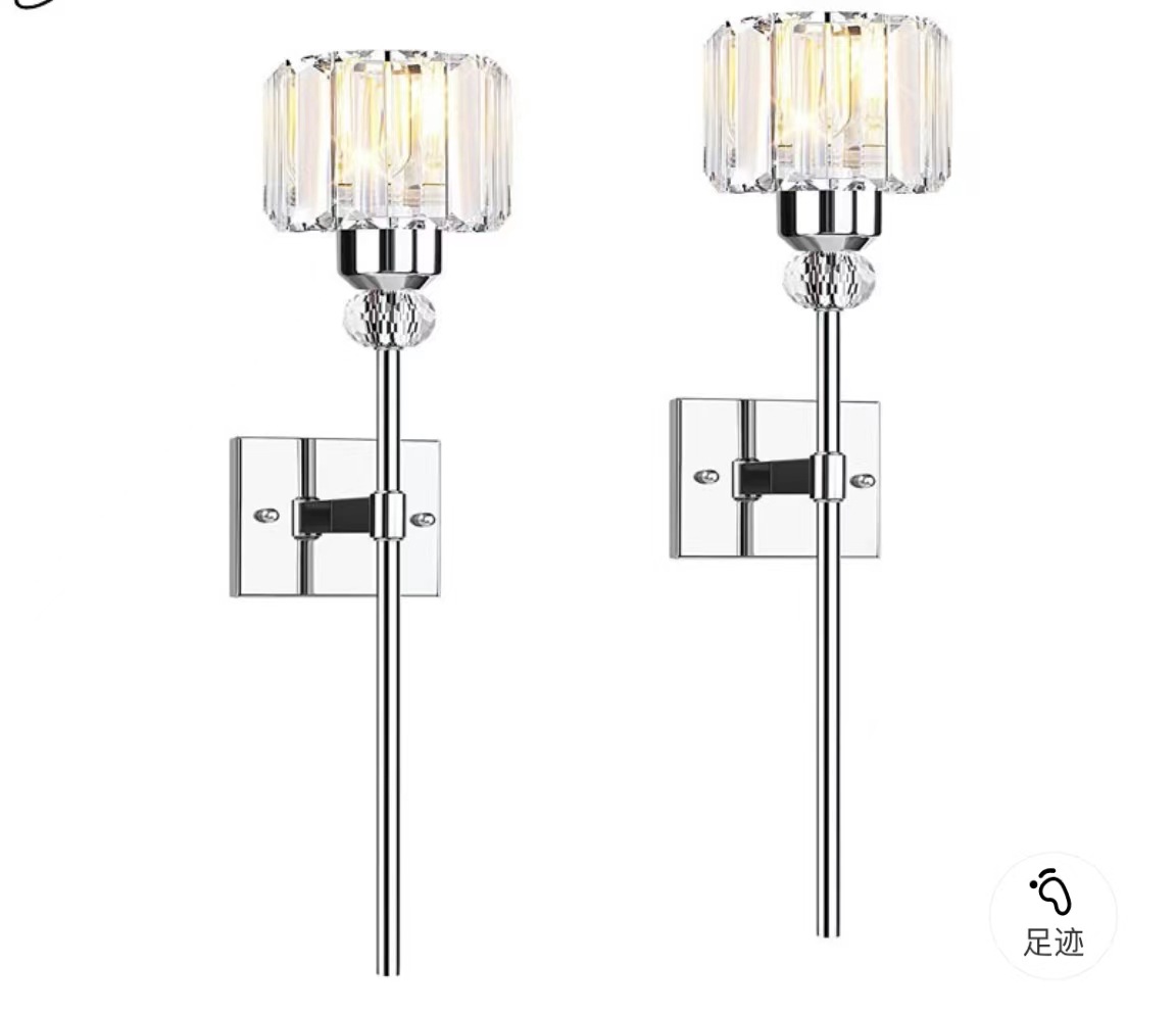 Lámpara de pared de cristal de suministro transfronterizo lámpara de pared decorativa moderna de estilo europeo lámpara de pared creativa sala de estar escalera pasillo lámpara