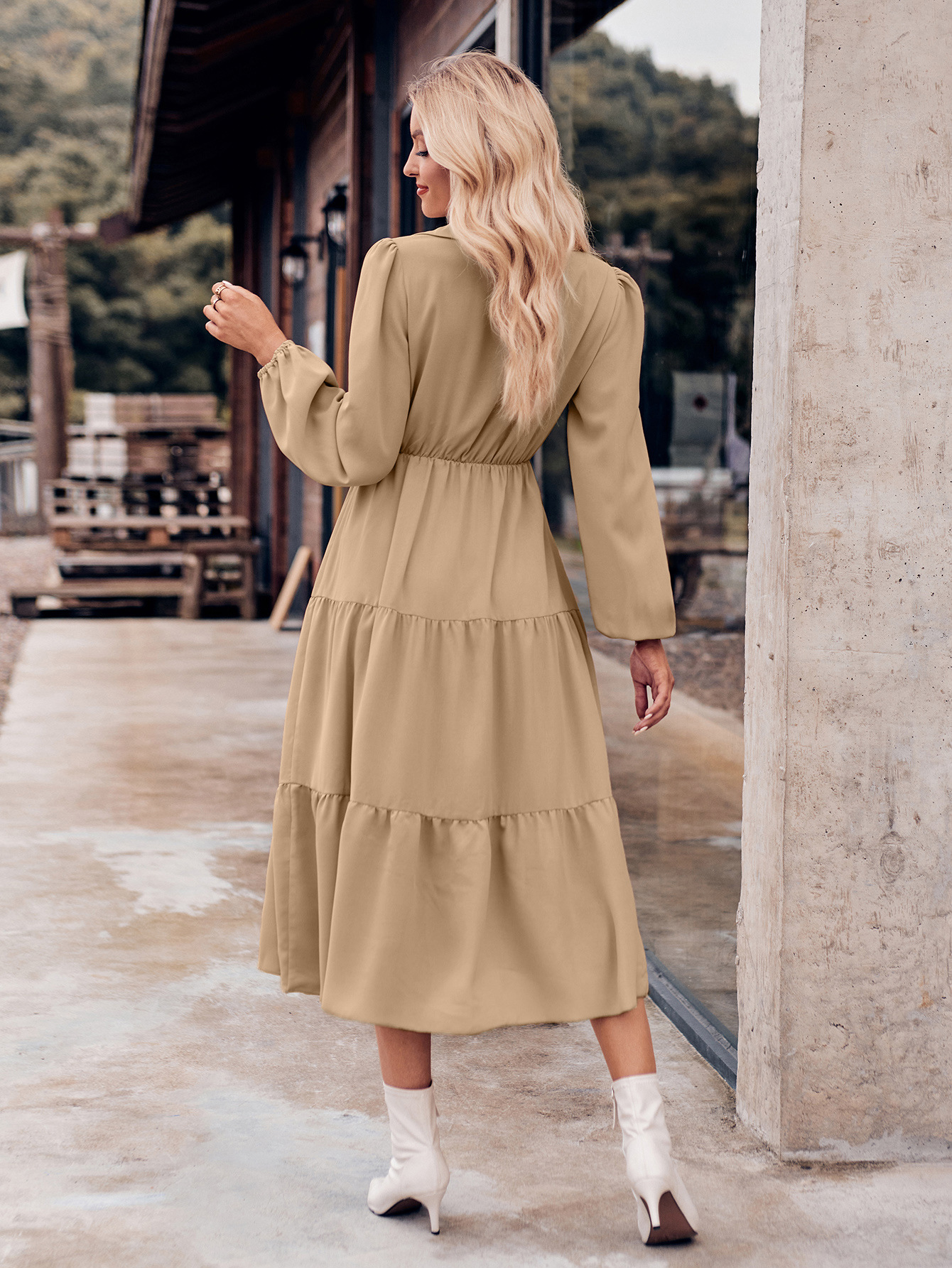 Women S Solid Color Cotton Embroidered Fabric Sleeveless Dress