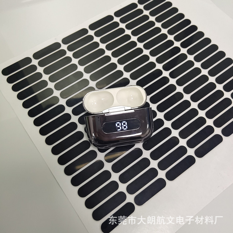 工厂直销蓝牙耳机充电显示半透黑/银PC/PMMA视窗保护镜片 21*10mm