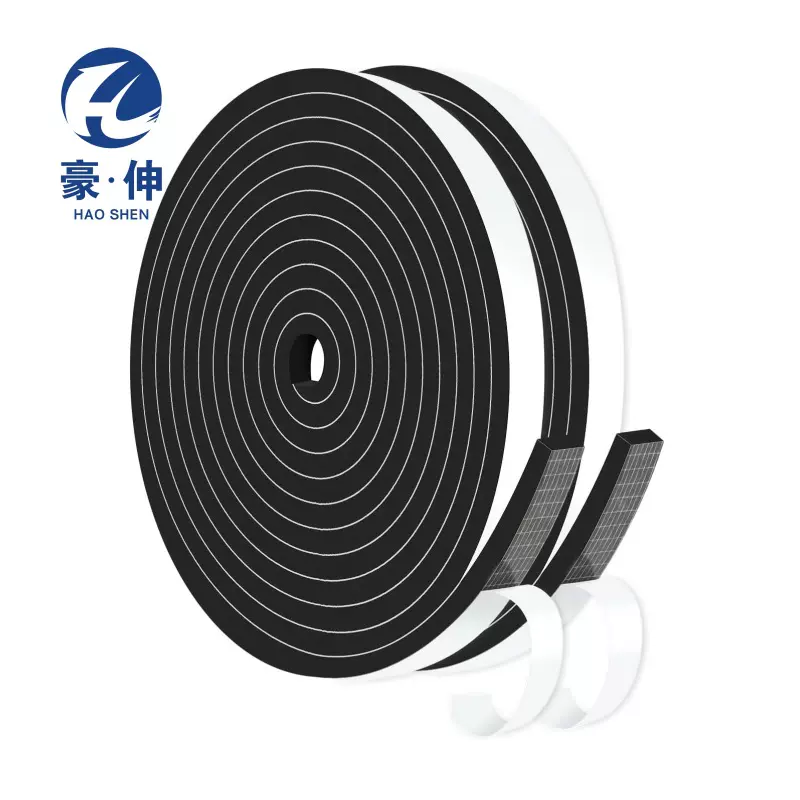 CR密封条 CR氯丁橡胶泡棉密封条 网格胶自粘泡沫胶条隔音减震密封