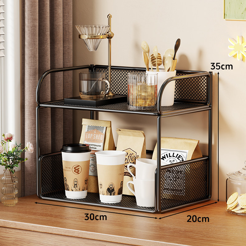 Estante Organizador de Tazas para Mesa, Multicapa, para Sala de Estar