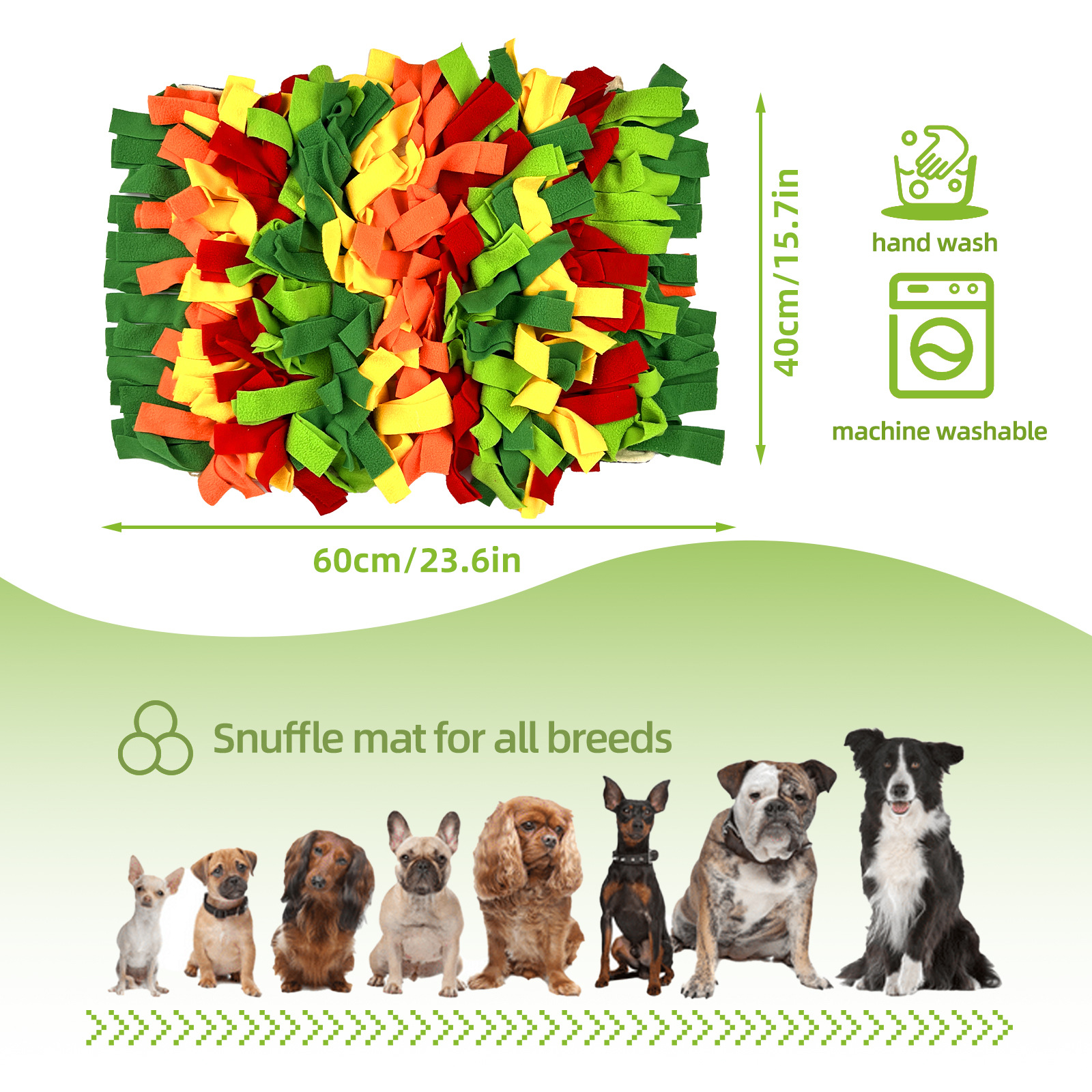 Alfombra de alimentación para mascotas, protección del medio ambiente, almacenamiento, costura, almohadilla para olfatear, rompecabezas para perros y gatos, almohadilla para olfatear para comida lenta
