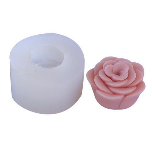 Large peony flower scented candle flower silicone mold camellia plaster ornament baking mousse cake mold