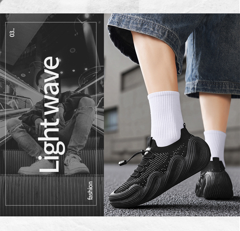 2026 New Summer Flyknit Men's Breathable Sports Casual Soft Sole Sock Coconut Mesh Shoes_vogvips.com