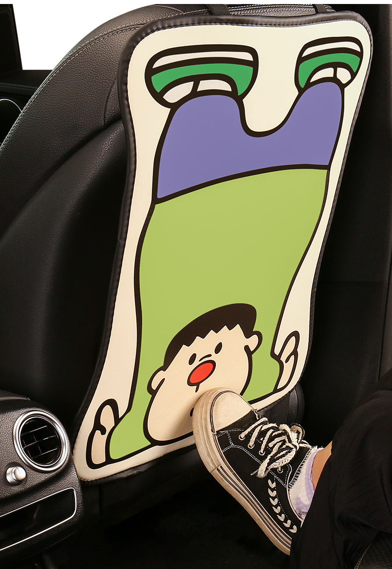 Cute Cartoon Car Seat Back Anti-Kick Pad Universal