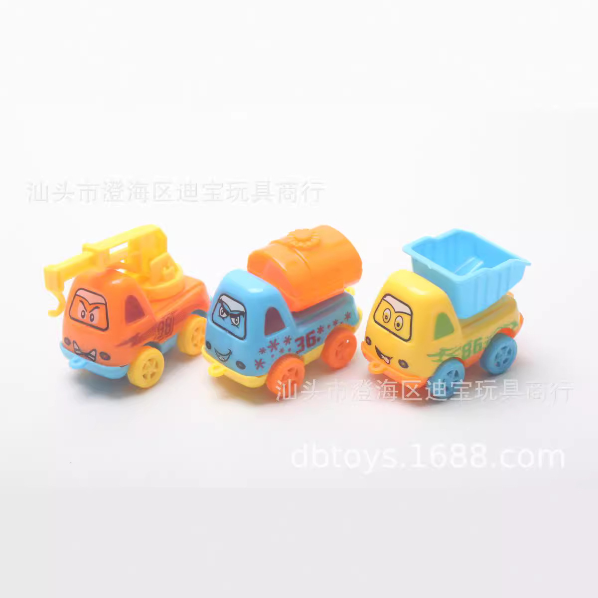6.3cm Pull Back Cartoon Engineering Vehicle 75MM Gashapon Toy Gift