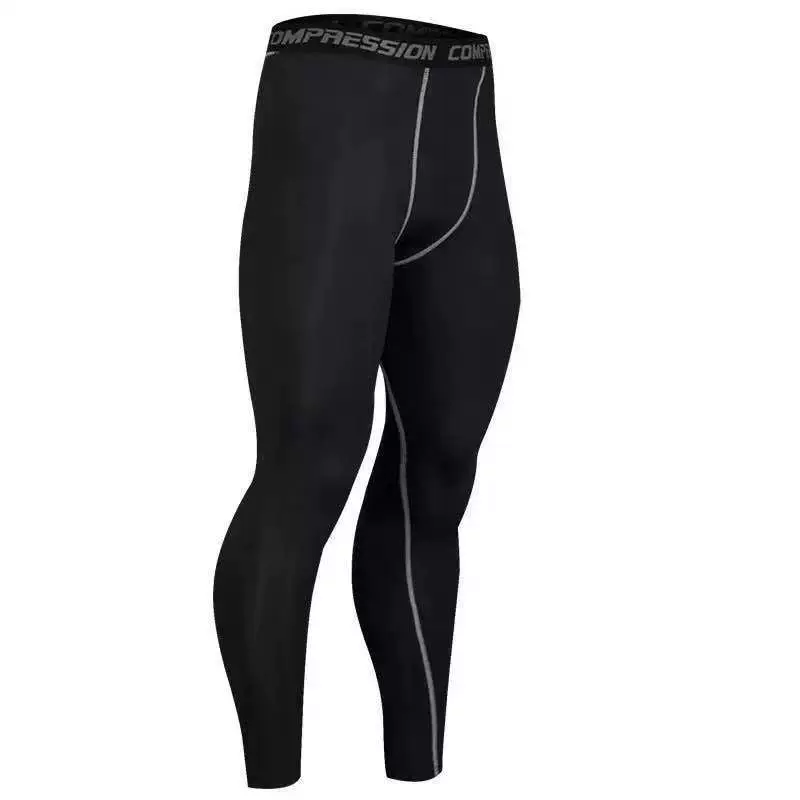 男士运动紧身裤长裤健身跑步训练打底裤轻盈排汗提臀轻奢显腿长