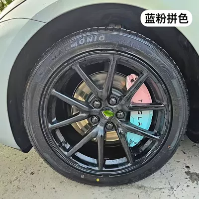 Brake caliper cover, Alloy Caliper Cover Special Car - 20-24-modely19-20inch-blue-and-pink-color-matching